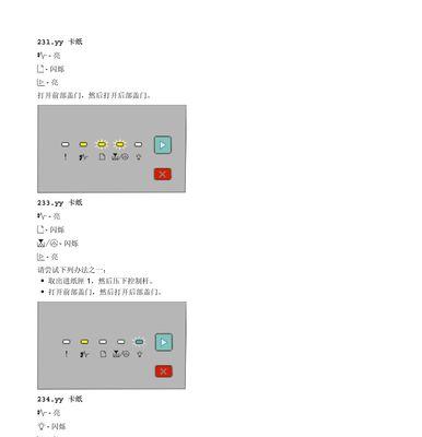 解决打印机红灯亮的常见问题（打印机红灯亮）