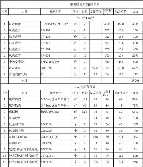 商丘中央空调维修价格揭秘（了解商丘中央空调维修费用的关键因素及如何选择维修服务）