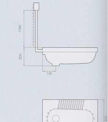 安装蹲便器时排水管距墙尺寸标准是多少？