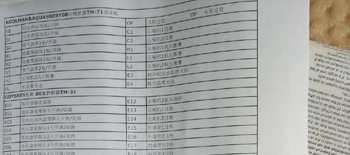 中央空调故障E4的原因及解决方法（探究中央空调故障E4的根源和有效处理方法）